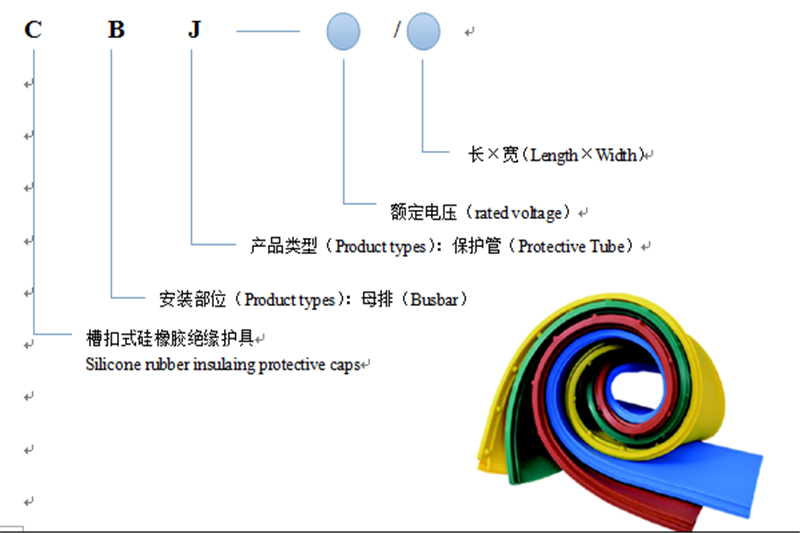 槽扣式硅橡膠母排保護管